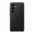 Samsung Samsung Galaxy S26 (SM-S942) szilikon telefonvédő (mágneses, karbon minta) fekete