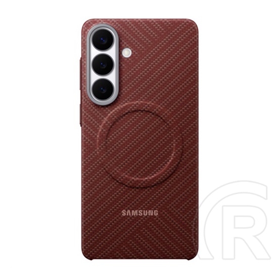 Samsung Samsung Galaxy S26 (SM-S942) szilikon telefonvédő (mágneses, karbon minta) korall