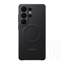 Samsung Samsung Galaxy S26 Ultra (SM-S948) szilikon telefonvédő (mágneses, karbon minta) fekete