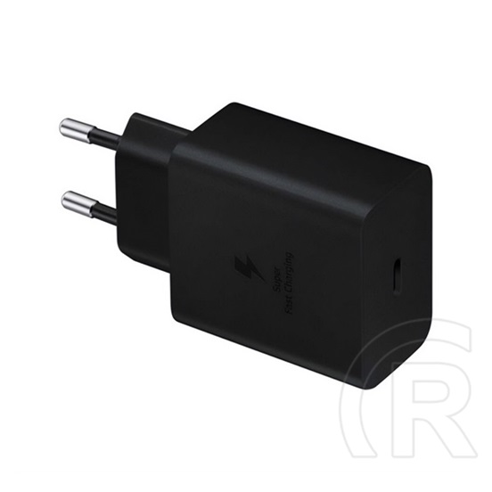 Samsung Samsung hálózati töltő type-c aljzat (45w, ep-t4510ebe, pd gyorstöltő) fekete