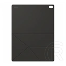 Samsung Tab S12 Plus 5G  tok álló, bőr hatású (aktív flip, trifold, asztali tartó, mágneses) fekete