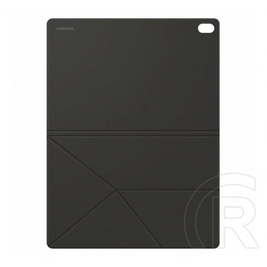 Samsung Tab S12 Plus 5G  tok álló, bőr hatású (aktív flip, trifold, asztali tartó, mágneses) fekete