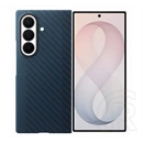 Samsung Z Fold8 Ultra szilikon telefonvédő (mágneses, karbon minta) sötétkék