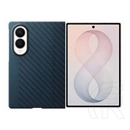 Samsung Z Fold8 szilikon telefonvédő (mágneses, karbon minta) sötétkék
