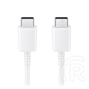 Samsung USB adat- és töltőkábel (C dugó / C dugó, 3A, 25W, 1,8 m, fehér)