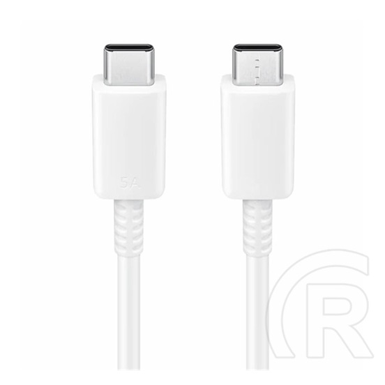 Samsung USB adat- és töltőkábel (C dugó / C dugó, 5A, 100W, 1 m, fehér)