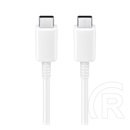 Samsung USB adat- és töltőkábel (C dugó / C dugó, 1 m, fehér)