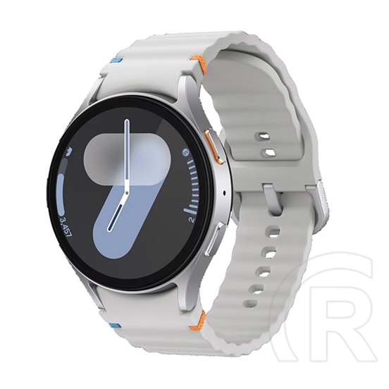 Samsung galaxy watch 7 okosóra (esim, szilikon csuklópánt, 44mm) ezüst