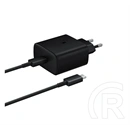 Samsung hálózati töltő Type-C aljzat (45W, PD 2.0, Type-C kábel, fekete)