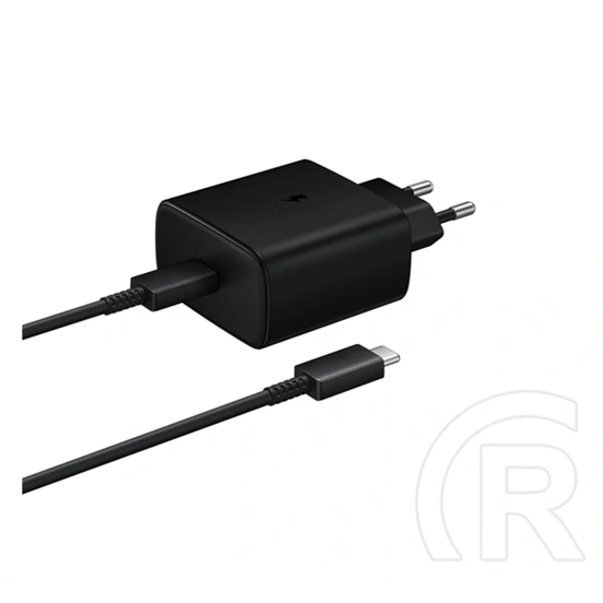 Samsung hálózati töltő Type-C aljzat (45W, PD 2.0, Type-C kábel, fekete)