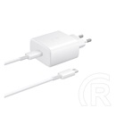 Samsung hálózati töltő Type-C aljzat (45W, PD gyorstöltő + 180cm Type-C kábel) fehér