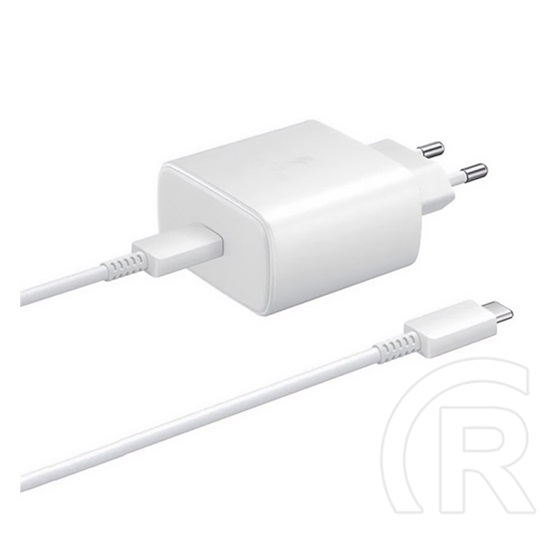 Samsung hálózati töltő type-c  (5v / 3000ma, 65w, gyorstöltés támogatás + type-c kábel) fehér