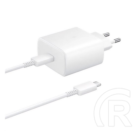 Samsung hálózati töltő (USB-C aljzat, 45W, 1 m USB-C kábellel, fehér)