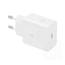 Samsung hálózati töltő type-c aljzat (45w, pd gyorstöltő) fehér