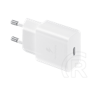 Samsung hálózati töltő (USB-C aljzat, 15W, fehér)