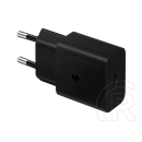 Samsung hálózati töltő (USB-C aljzat, 15W, USB-C kábellel, fekete)