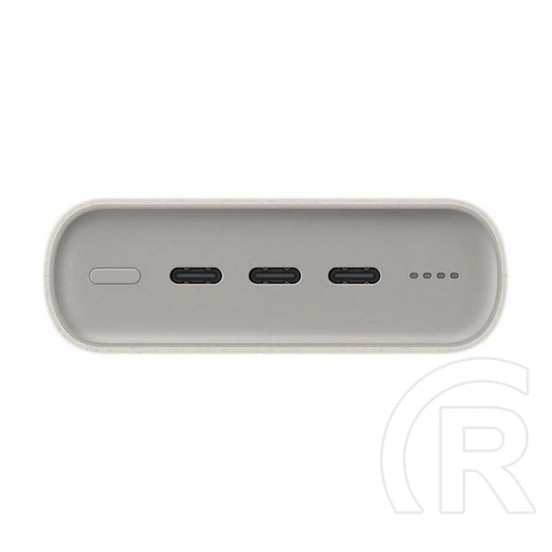 Samsung vésztöltő 3 type-c aljzat (20000 mAh, 45W, PD gyorstöltő, LED jelzés, bézs)