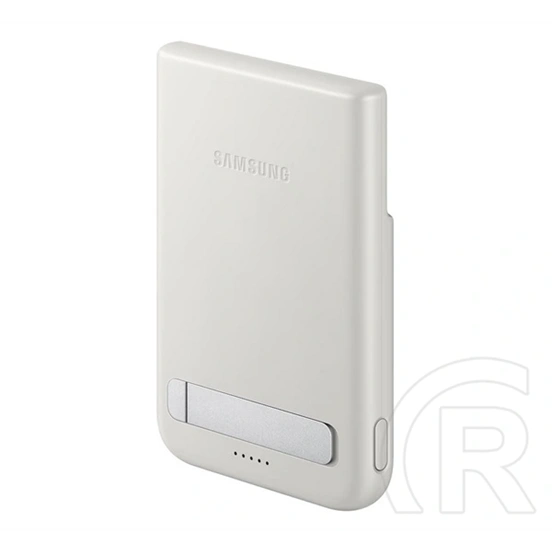 Samsung vésztöltő type-c aljzat (5000mah, 25w, pd gyorstöltő, led jelzés, qi2, kitámasztó) szürke