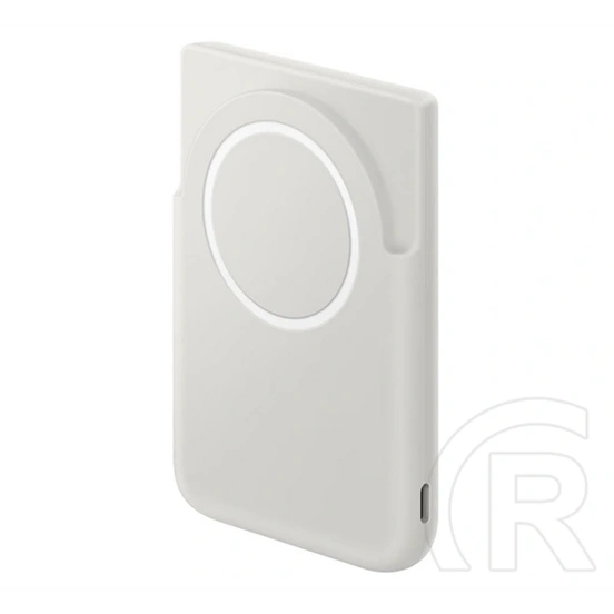 Samsung vésztöltő type-c aljzat (5000mah, 25w, pd gyorstöltő, led jelzés, qi2, kitámasztó) szürke