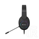 Sandberg BossBlaster mikrofonos fejhallgató USB (50 mm, 2 m kábel, USB-A csatlakozó, elektret kondenzátor mikrofon, omni