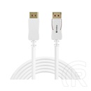 Sandberg DisplayPort kábel (1.4, 8K/60Hz, fehér, 2 m)