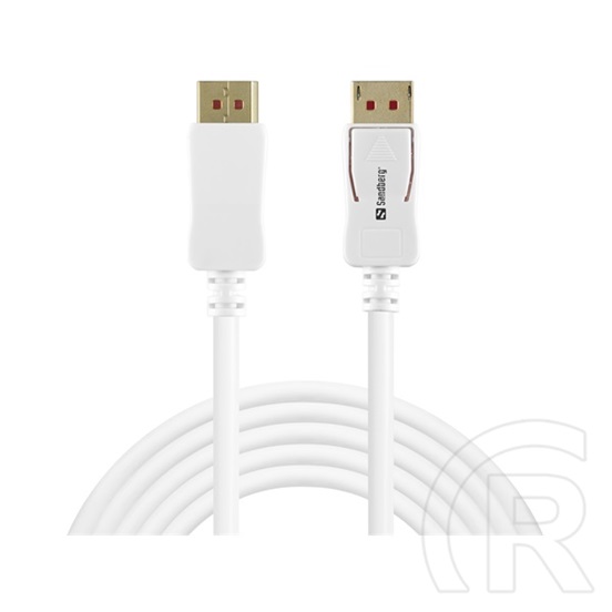 Sandberg DisplayPort kábel (1.4, 8K/60Hz, fehér, 2 m)
