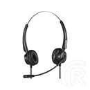 Sandberg Headset Pro mikrofonos fejhallgató (USB, RJ9/R11, sztereo, fekete)
