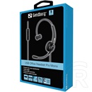 Sandberg Office Headset Pro Mono mikrofonos fejhallgató USB (USB A, vezetékes, fekete)