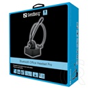 Sandberg Office Headset Pro bluetooth fejhallgató sztereo (v5.0, mikrofon, vezeték nélküli, 15 óra üzemidő, fekete)
