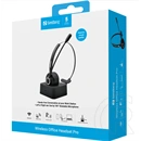 Sandberg Office Headset Pro bluetooth fejhallgató sztereo (v5.0, mikrofon, vezeték nélküli, 15 óra üzemidő, fekete)
