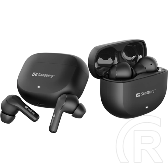 Sandberg Play n Go Wireless fejhallgató (v6.0, mikrofon, 10 mm driver, USB-C, 20-24 óra üzemidő)