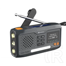 Sandberg Survivor All-in-1 rádió bluetooth (v5.0, 4500mah belső akku, 3w hangszóró, DAB+/FM, napelemes, kézi dinamó)
