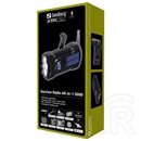Sandberg Survivor Radio All-in-1 5000 rádió (v5.0, 5000 mAh belső akku, 3W, napelem 5V/95mA, zseblámpa 250 lm)