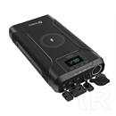 Sandberg Survivor hordozható akkumulátor 76800 (76800 mAh, 276,5 Wh, Li-Ion, 100W PD, 15W vezeték nélküli töltés, pass-t