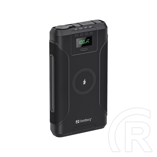 Sandberg Survivor hordozható akkumulátor 76800 (76800 mAh, 276,5 Wh, Li-Ion, 100W PD, 15W vezeték nélküli töltés, pass-t