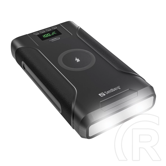Sandberg Survivor hordozható akkumulátor 76800 (76800 mAh, 276,5 Wh, Li-Ion, 100W PD, 15W vezeték nélküli töltés, pass-t