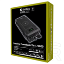 Sandberg Survivor hordozható akkumulátor 76800 (76800 mAh, 276,5 Wh, Li-Ion, 100W PD, 15W vezeték nélküli töltés, pass-t