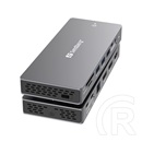 Sandberg USB-C dokkoló (13 az 1-ben, 2x HDMI 4K@60Hz, DP 4K@60Hz, 3x USB3.0, USB-C PD100W, RJ45 1Gb, SD/microSD)