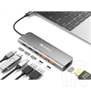 Sandberg USB-C dokkoló (HDMI, 2x USB-A, 2x USB-C, PD 100W, alumínium ház, 4K@60Hz)