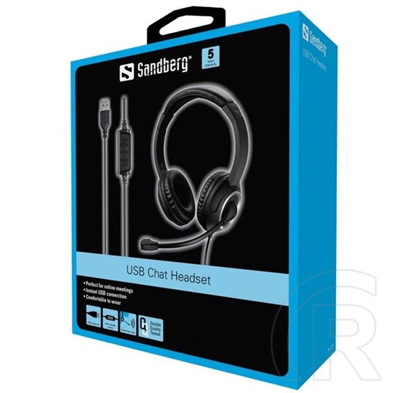 Sandberg USB Chat Headset (fekete)