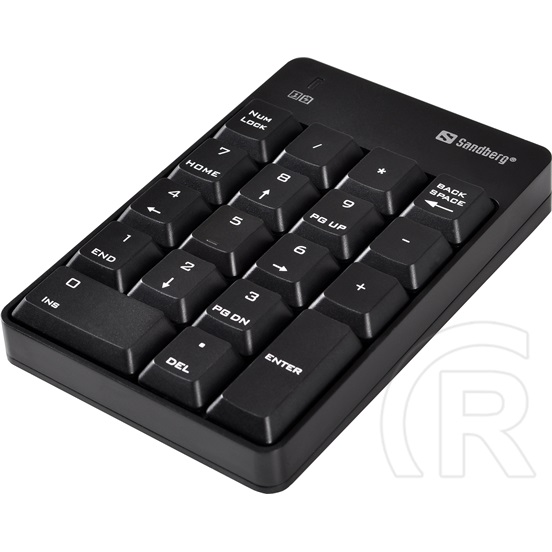 Sandberg Wireless Numeric Keypad 2 numerikus billentyűzet (fekete)