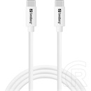 Sandberg hálózati töltő USB-C 20W (USB-C PD 5V/3A, 9V/2.22A, 12V/1.67A, kábel USB-C-USB-C 1m)