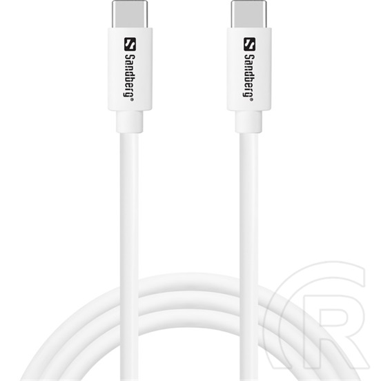 Sandberg hálózati töltő USB-C 20W (USB-C PD 5V/3A, 9V/2.22A, 12V/1.67A, kábel USB-C-USB-C 1m)