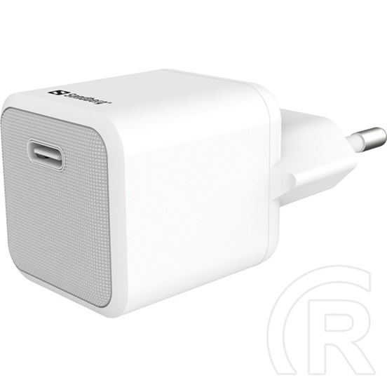 Sandberg hálózati töltő USB-C 20W (USB-C PD 5V/3A, 9V/2.22A, 12V/1.67A, kábel USB-C-USB-C 1m)