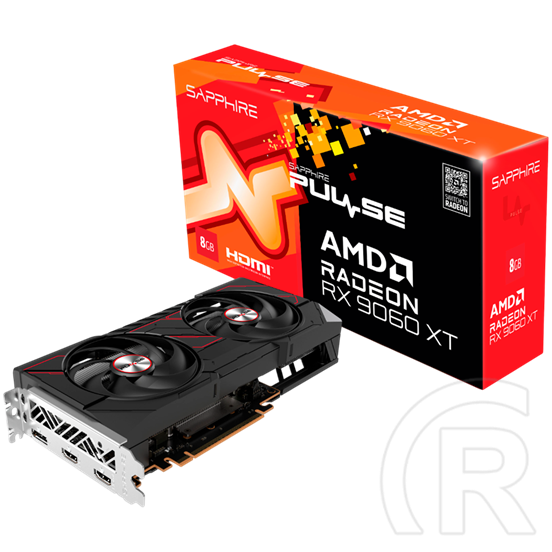 Sapphire Pulse Radeon RX 9060 XT OC VGA (PCIe 5.0, 8 GB GDDR6, 128 bit, DP+2xHDMI)