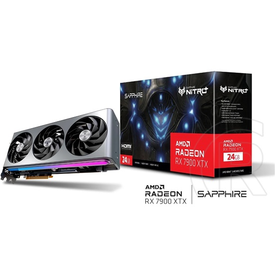 Sapphire NITRO+ Radeon RX 7900 XTX Vapor-X VGA (PCIe 4.0, 24 GB GDDR6, 384 bit, 2xDP+2xHDMI)