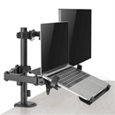 Sbox LCD-LM01-2 asztali laptop és monitortartó konzol (17"-43", max. 9 kg, dönthető/forgatható, állítható magasság)
