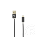 Sbox USB adat- és töltőkábel (A dugó / C dugó, 1,5 m, fekete)