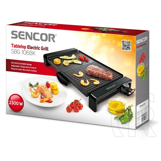 Sencor SBG 106 BK elektromos asztali grill