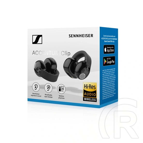 Sennheiser Accentum Clip Black vezeték nélküli mikrofonos fülhallgató